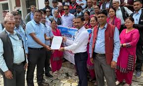 नुवाकोटमा शिक्षकहरूले शिक्षा ऐन लागू गर्न धर्ना कार्यक्रम