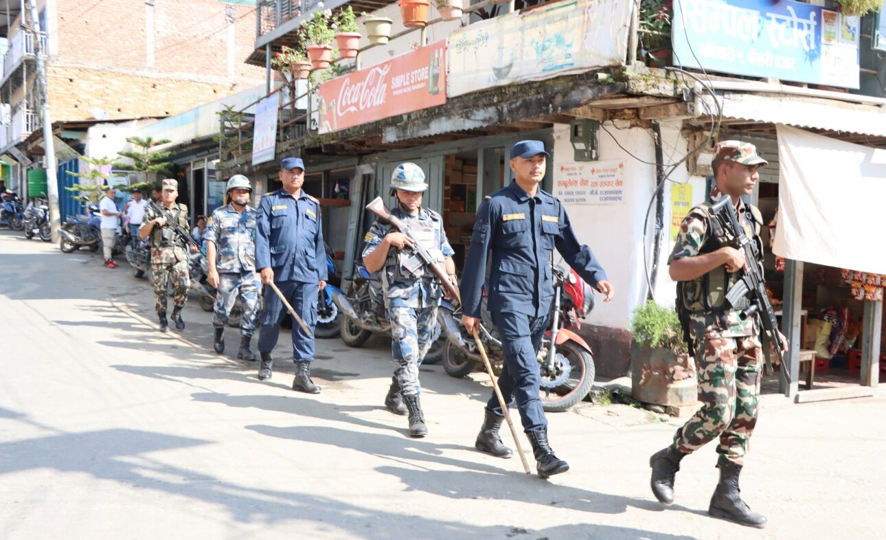 सङ्खुवासभामा चाडपर्व र सुरक्षा चुनौतीका लागि संयुक्त गस्ती सुरु