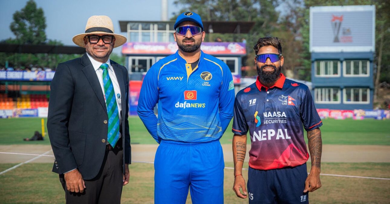 यूएईविरुद्ध पहिलो टी–२० मा नेपालले पहिले ब्याटिङ गर्ने निर्णय