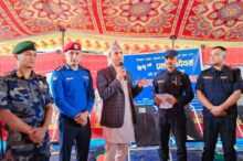 काभ्रे प्रहरीको सामाजिक सेवाः प्रहरी र नागरिकसहित ६१ जनाद्वारा रक्तदान